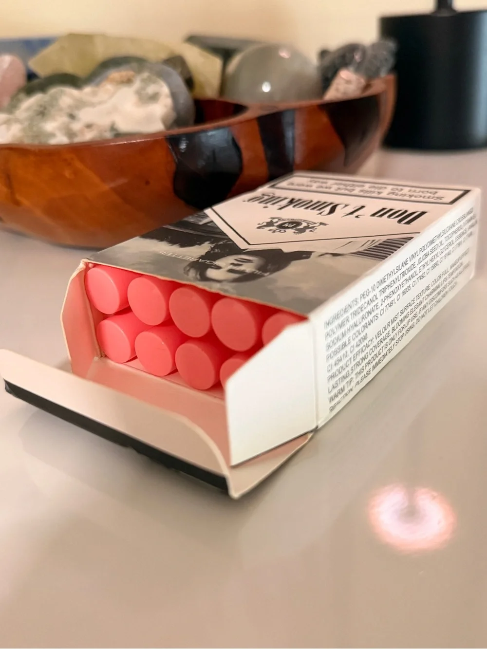 Don't Smoking - Lana Del Rey lip gloss in cigarette box - set of 10